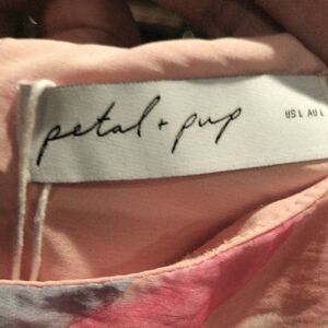 FINAL PRICE NWT Petal & Pup Peach Multicolored Off-shoulder Dress